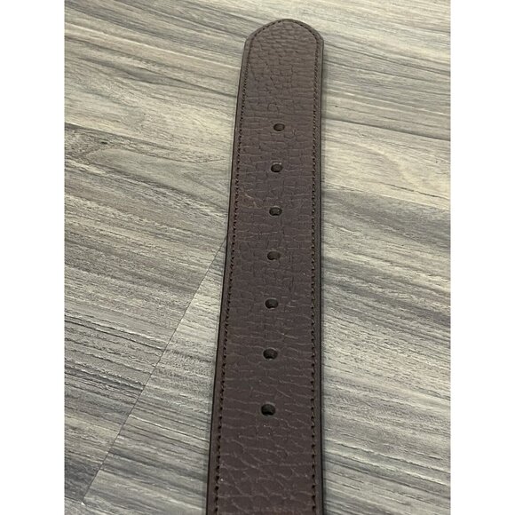 Faded Glory Brown Pebbled Leather Belt With Tag 100% Leather Men Size 50 - Picture 8 of 16